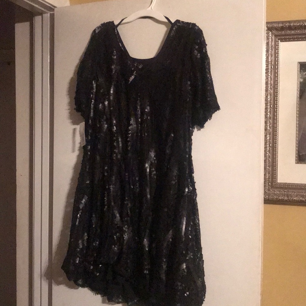 Little Black Sequined Dress